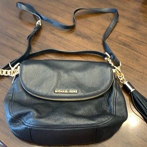 Michael Kors leather handbag with tassel